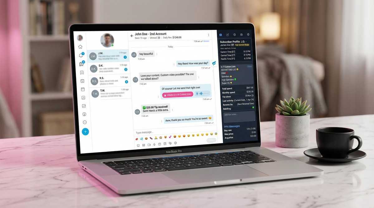 Professional OnlyFans chat management service